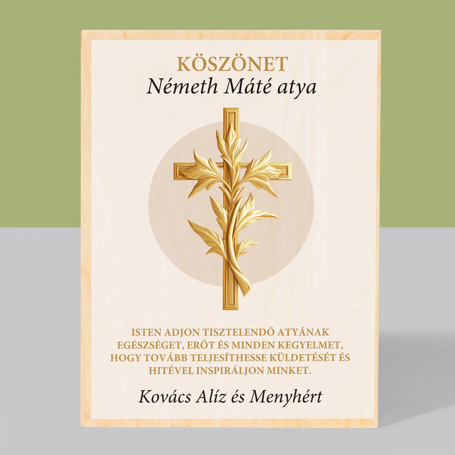 Név És Aláírás: Köszönet Papnak - Nyomtatás Fára