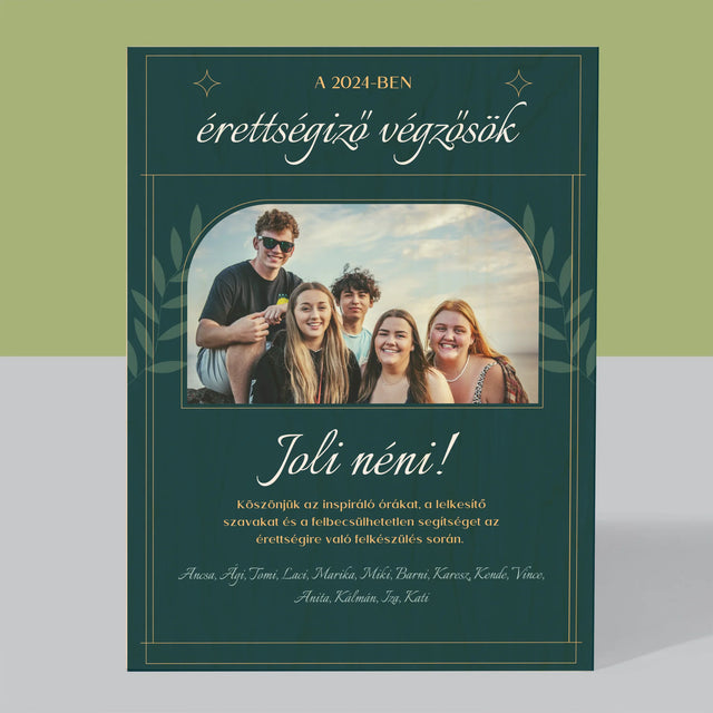 Monogram: Köszönet A Tanítónak - Nyomtatás Fára