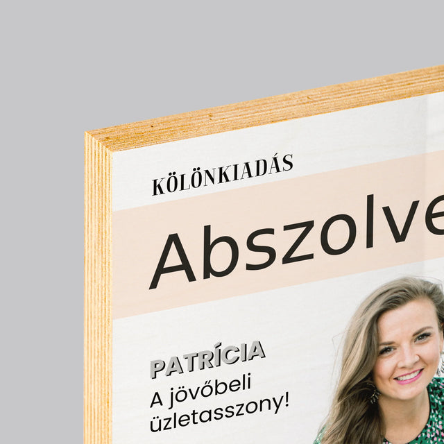 Újság Címlap: Abszolvens - Nyomtatás Fára