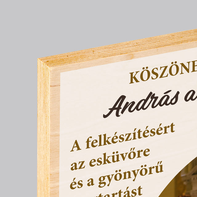 Fotó És Felirat: Köszönet Papnak Az Esküvőért - Nyomtatás Fára