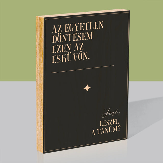 Név És Aláírás: Az Egyetlen Döntésem - Nyomtatás Fára