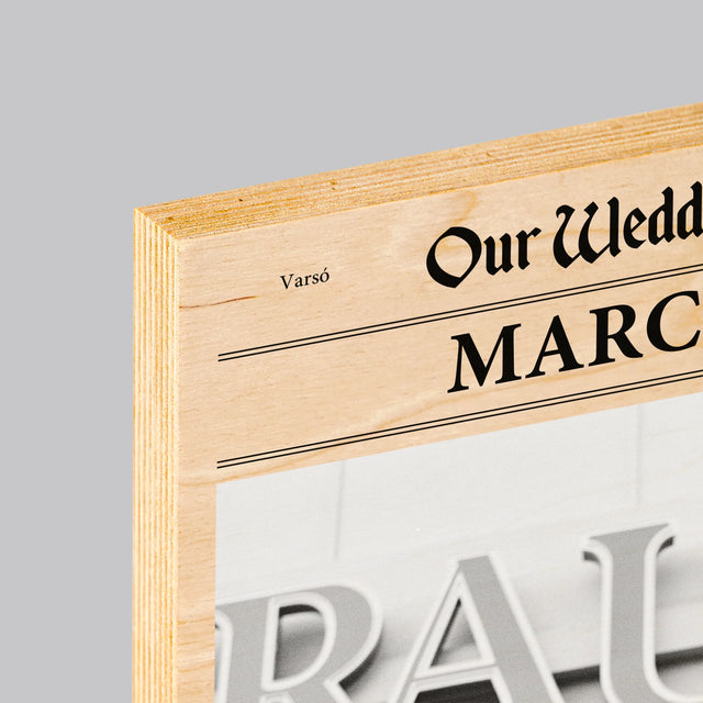 Fotó És Felirat: Our Wedding Tanú - Nyomtatás Fára