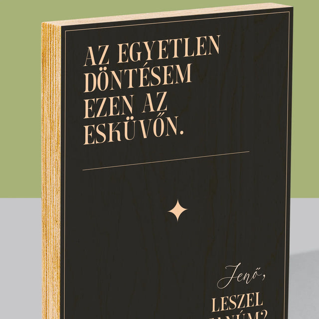 Név És Aláírás: Az Egyetlen Döntésem - Nyomtatás Fára