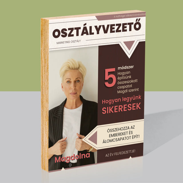 Újság Címlap: Osztályvezető - Nyomtatás Fára