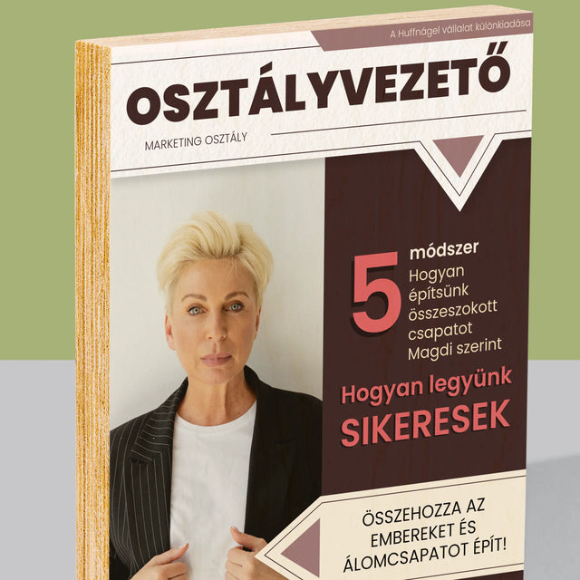 Újság Címlap: Osztályvezető - Nyomtatás Fára