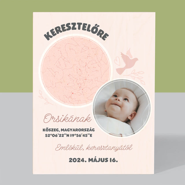 Csillagtérkép: Keresztelőre - Nyomtatás Fára