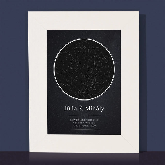 Csillagtérkép: Csillagtérkép: Szerelmeseknek - Fotókeret