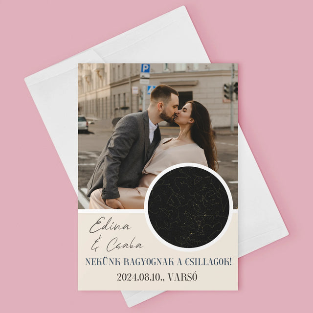 Csillagtérkép: Nekünk Ragyognak A Csillagok - Üdvözlőlap