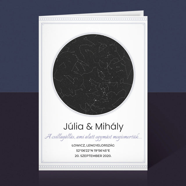 Csillagtérkép: Csillagtérkép: A Csillagok Alatt - Üdvözlőlap