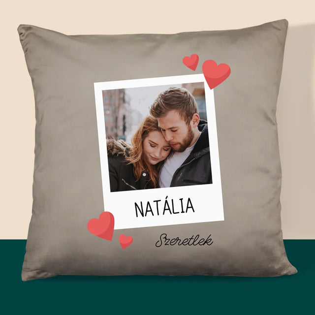 Fotó És Felirat: Szeretlek Fénykép - Párna