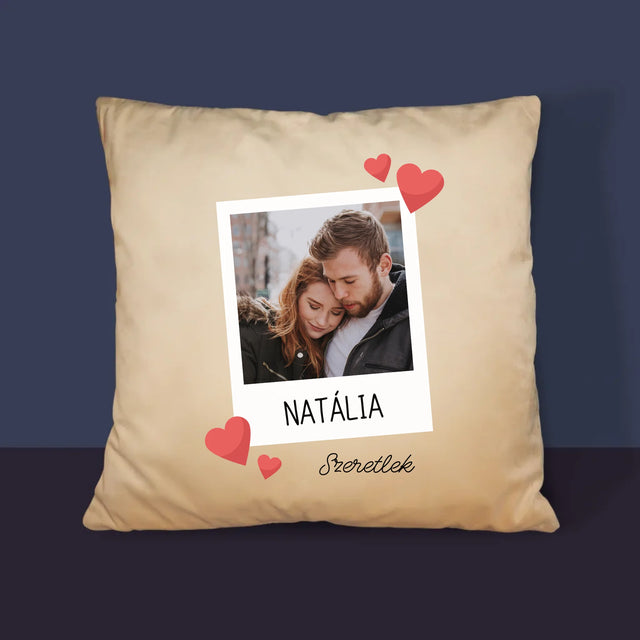 Fotó És Felirat: Szeretlek Fénykép - Párna