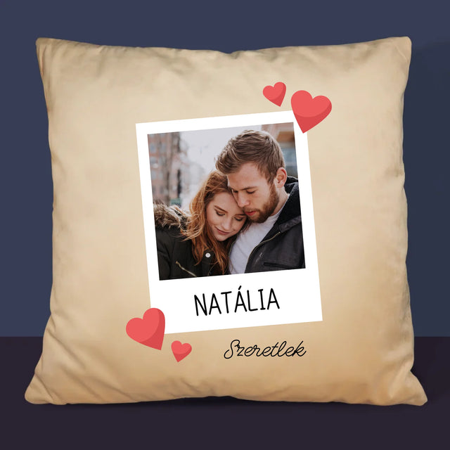 Fotó És Felirat: Szeretlek Fénykép - Párna
