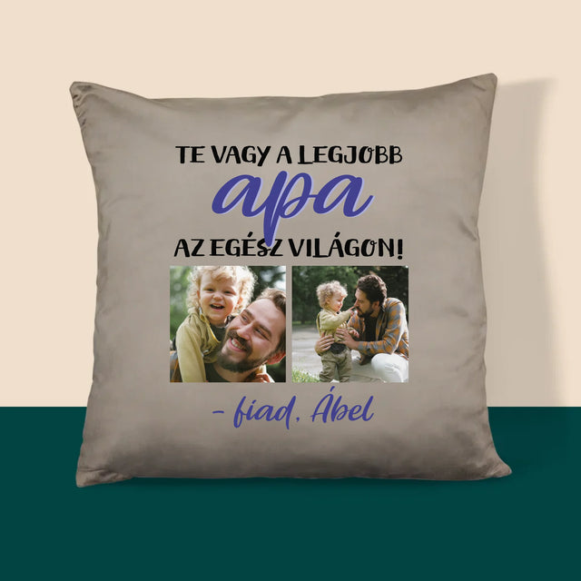 Fotókollázs: Apu - Párna