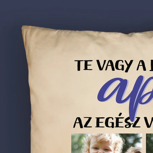 Fotókollázs: Apu - Párna