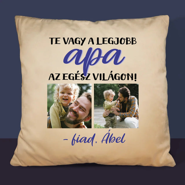 Fotókollázs: Apu - Párna