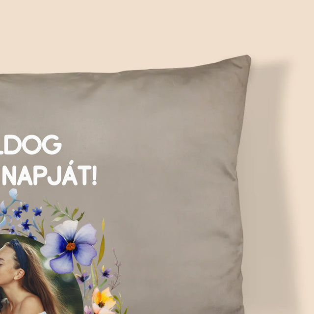 Fotó És Felirat: Sok Boldogságot Anyák Napja Alkalmából - Párna