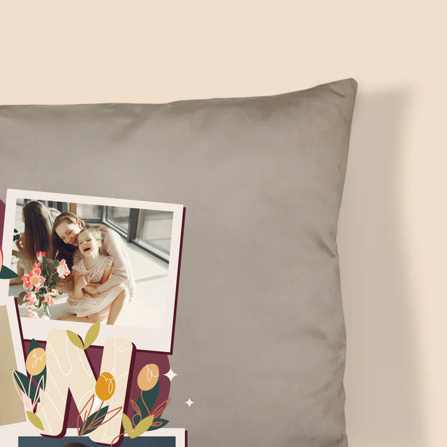 Fotókollázs: Anya Betűk - Párna