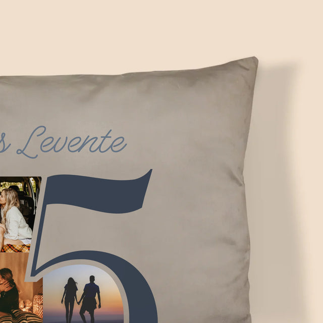 Fotókollázs: 5 Éve Együtt - Párna