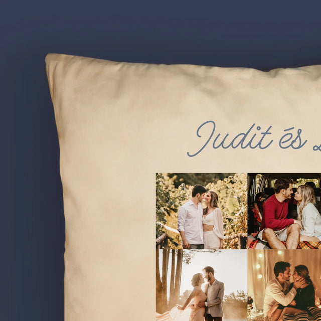Fotókollázs: 5 Éve Együtt - Párna