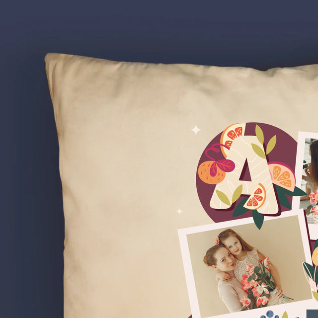 Fotókollázs: Anya Betűk - Párna