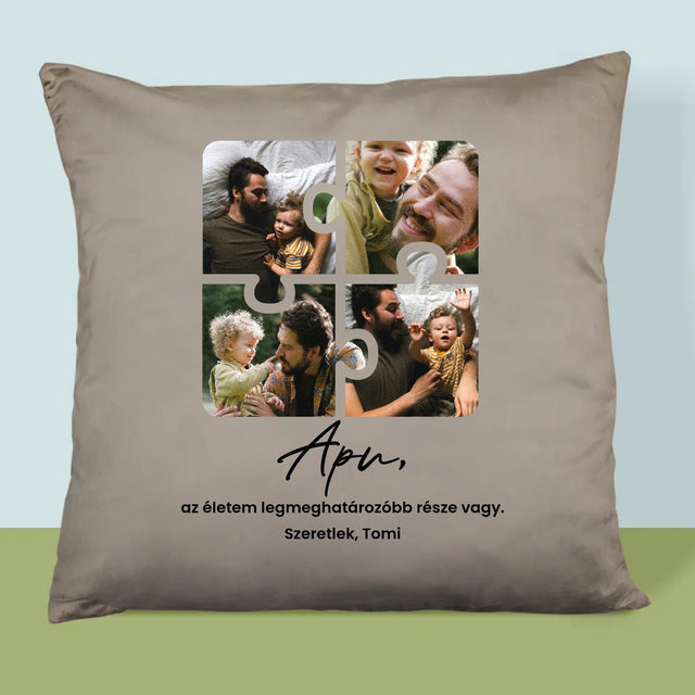 Fotókollázs: Apunak - Párna