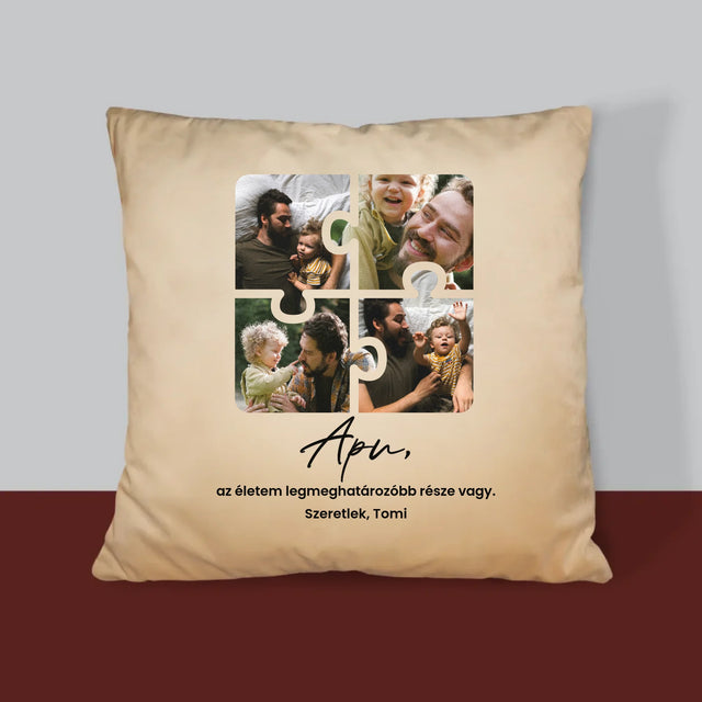 Fotókollázs: Apunak - Párna