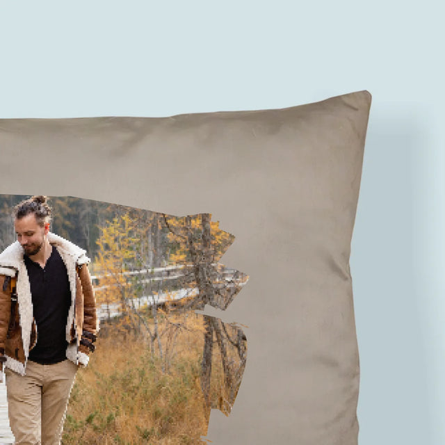 Fotó és felirat: Üdvözlőlap apának - Nyomtatott párna | HU