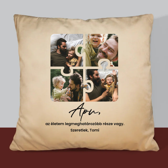 Fotókollázs: Apunak - Párna