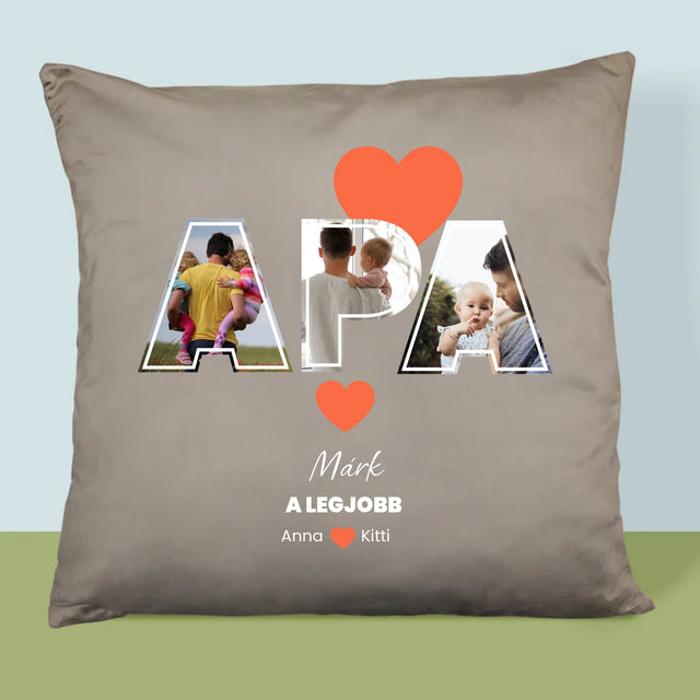 Fotókollázs: Apu A Legjobb - Párna