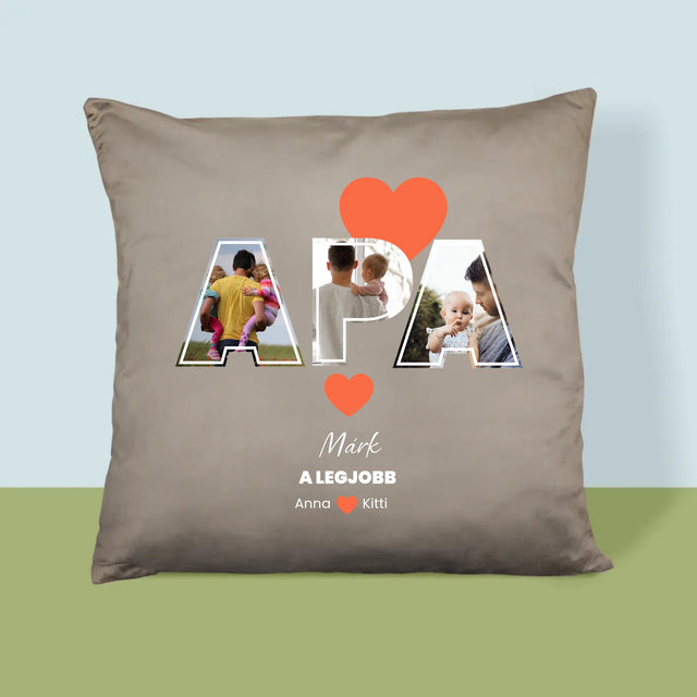Fotókollázs: Apu A Legjobb - Párna