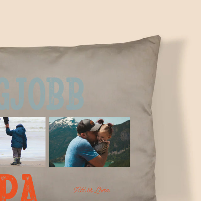 Fotókollázs: A Legjobb Apa A Világon Fénykép - Párna