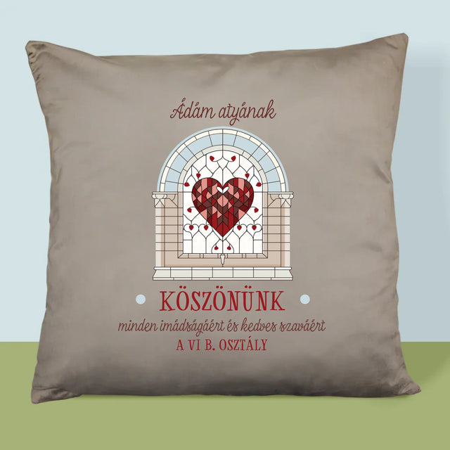 Név És Aláírás: Köszönünk Minden Imát - Párna