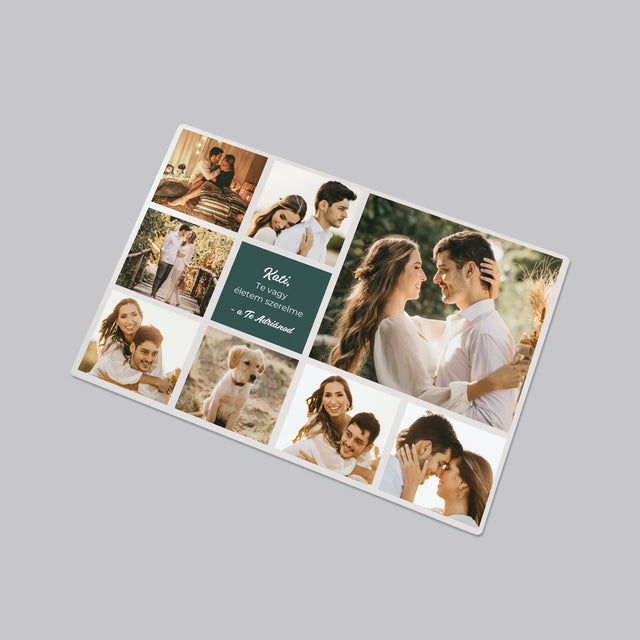 Fotókollázs: Szerelmi Kollázs - Íróasztal Alátét