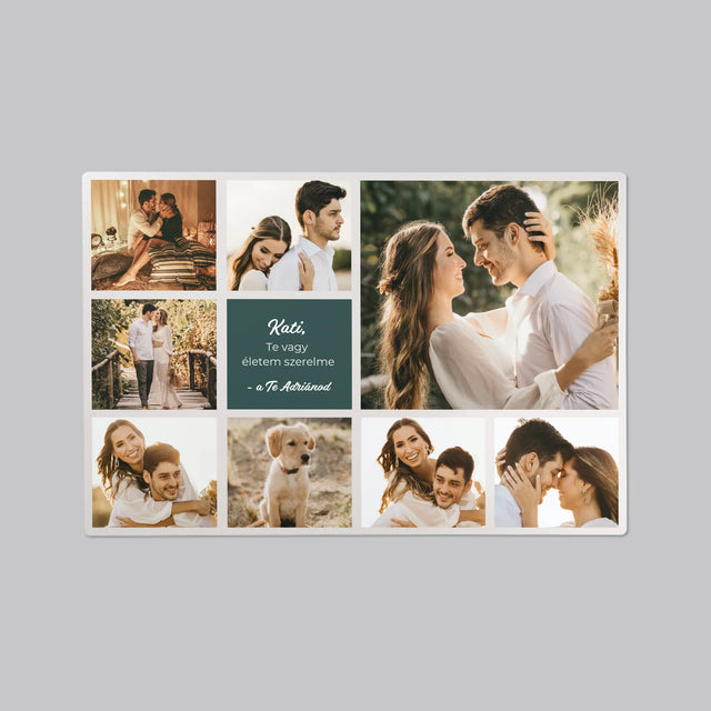 Fotókollázs: Szerelmi Kollázs - Íróasztal Alátét