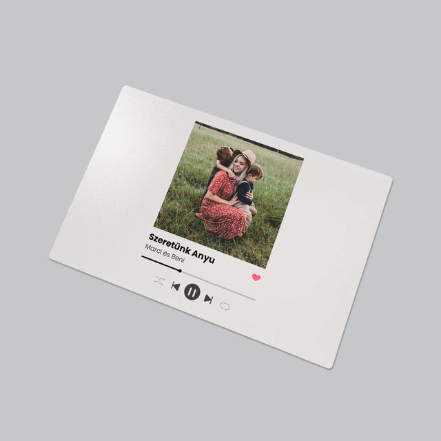 Fotó És Felirat: Szeretünk Anyu - Íróasztal Alátét