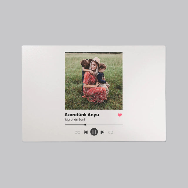 Fotó És Felirat: Szeretünk Anyu - Íróasztal Alátét