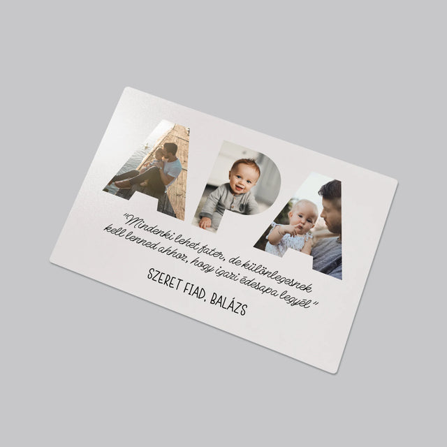 Szó Fotókból: A Kivételes Apám - Íróasztal Alátét