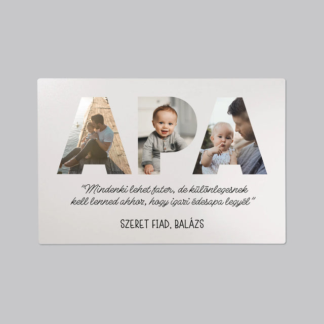 Szó Fotókból: A Kivételes Apám - Íróasztal Alátét