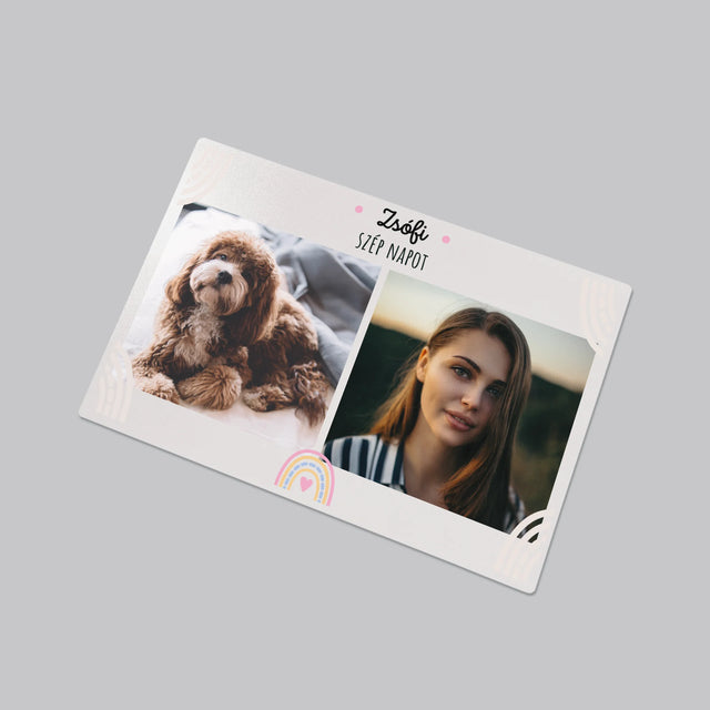 Fotókollázs: Szép Napot - Íróasztal Alátét