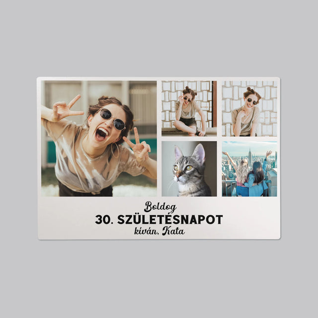 Fotókollázs: Születésnapi Kollázs - Íróasztal Alátét