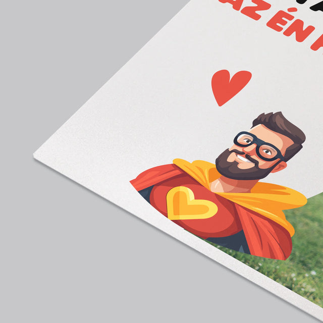 Fotó És Felirat: Apu Az Én Hősöm - Íróasztal Alátét