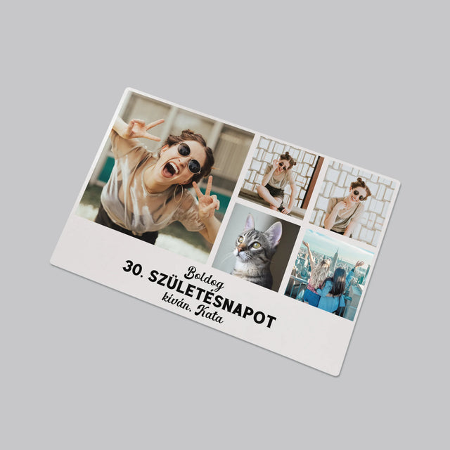 Fotókollázs: Születésnapi Kollázs - Íróasztal Alátét