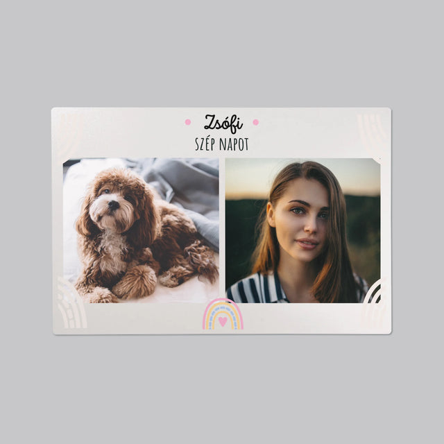 Fotókollázs: Szép Napot - Íróasztal Alátét