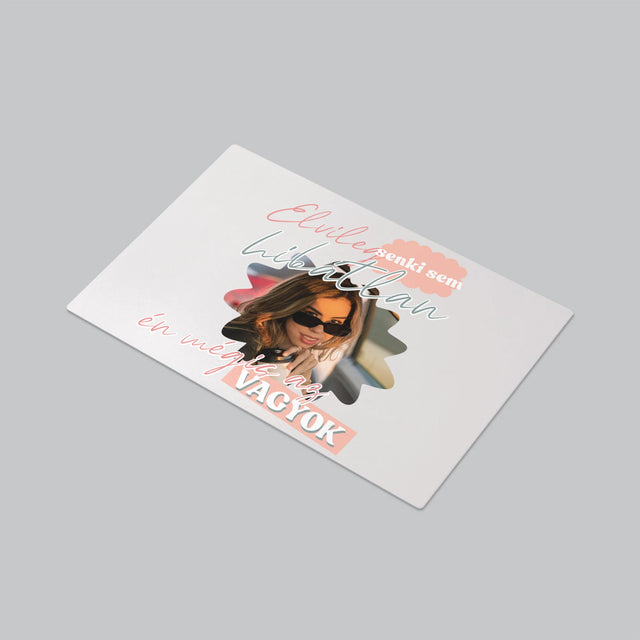 Fotó És Felirat: Senki Sem Hibátlan - Íróasztal Alátét