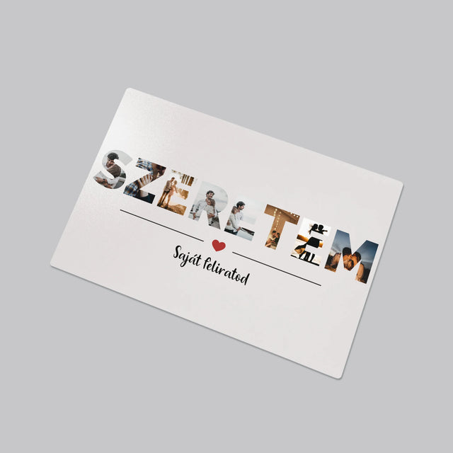 Szó Fotókból: Szeretem Szó A Fotóidból - Íróasztal Alátét