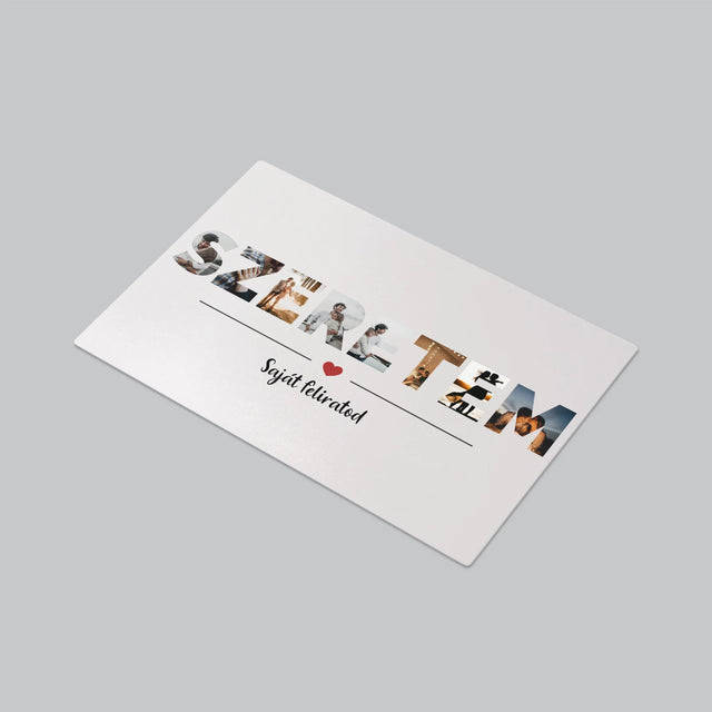 Szó Fotókból: Szeretem Szó A Fotóidból - Íróasztal Alátét