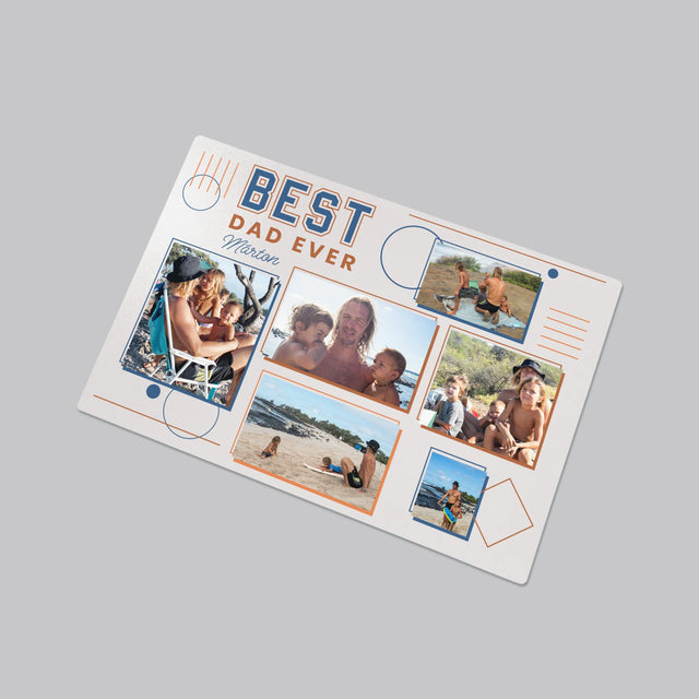Fotókollázs: Best Dad Ever - Íróasztal Alátét