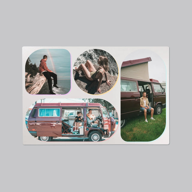 Fotókollázs: Formák - Íróasztal Alátét