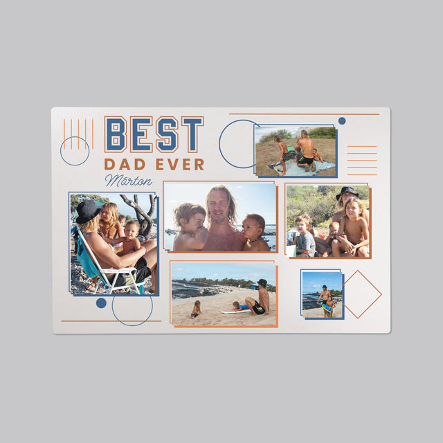 Fotókollázs: Best Dad Ever - Íróasztal Alátét