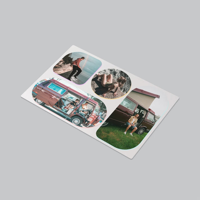 Fotókollázs: Formák - Íróasztal Alátét